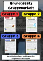 Vorschau - Stundenentwürfe - Grundgesetz Gruppenarbeit: Grundrechte, Staatsprinzipien, Verfassungsänderungen, Geschichte - Deckblatt