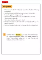 Vorschau - Stundenentwürfe - Grundgesetz Gruppenarbeit: Grundrechte, Staatsprinzipien, Verfassungsänderungen, Geschichte - Seite 2