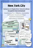 Vorschau - Unterrichtsreihen - New York City Sehenswürdigkeiten (Unterrichtseinheit) - Deckblatt