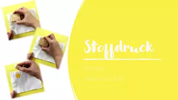 Vorschau - Unterrichtsreihen - Stoffdruck - Drucken - WG - Werken und Gestalten - Deckblatt