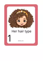 Vista previa - Tarjetas / Manipulativos - IG HAIR VOCABULARY PARTNER DICTATION - página 1