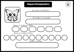 Vista previa - Hojas de trabajo - Máquina descomponedora B-N (temática animal) - página 2