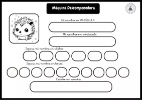 Vista previa - Hojas de trabajo - Máquina descomponedora B-N (temática animal) - página 3