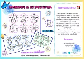 Vista previa - Juegos / Gamificación - LECTOESCRITURA-FLORES - Portada