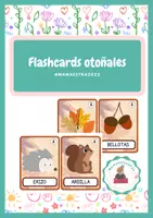 Vista previa - Tarjetas / Manipulativos - Flashcards otoñales - Portada