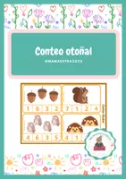 Vista previa - Tarjetas / Manipulativos - Conteo otoñal - Portada