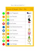 Vorschau - Spiele - Freiarbeitskarten SILVESTER & NEUJAHR - Seite 1