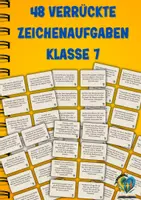 Vorschau - Aufgabenkarten - Digitale Kreativität | 48 moderne Zeichenaufgaben Klasse 7 - Deckblatt