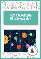 Vista previa - Juegos / Gamificación - Puzle A3 - El sistema solar - Portada