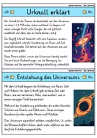 Vorschau - Bildkarten - Wissenskartei - Der Urknall | Astronomie | Planeten | Universum | Physik - Seite 1