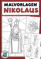 Vorschau - Mal- und Bastelvorlagen - Malvorlagen / Ausmalbilder "Nikolaus" mit und ohne Hintergrund - Deckblatt