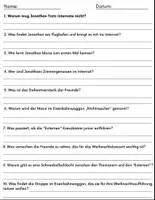 Vorschau - Stundenentwürfe - Film: "Das fliegende Klassenzimmer (2002)" Fragen + Aktivitäten Rätsel + Antworten. - Seite 1