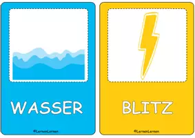 Vorschau - Bildkarten - Basketball dribbeln üben - Feuer, Wasser, Blitz - Seite 3