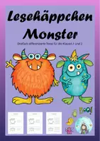 Vorschau - Arbeitsblätter - Lesehäppchen Monster (Klassen 1 und 2) - Deckblatt