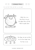 Vorschau - Arbeitsblätter - Lesehäppchen Monster (Klassen 1 und 2) - Seite 2