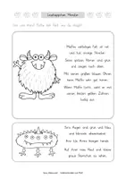 Vorschau - Arbeitsblätter - Lesehäppchen Monster (Klassen 1 und 2) - Seite 3