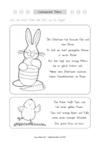 Vorschau - Arbeitsblätter - Lesehäppchen Ostern (Klassen 1 und 2) - Seite 3