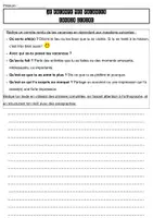Aperçu - Feuilles d'exercices - Je raconte mes vacances - Page de couverture