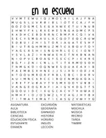 Vorschau - Spiele - Suchsel, Wortsuchrätsel Spanisch Español - Aula y Escuela - Seite 3