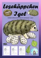 Vorschau - Arbeitsblätter - Lesehäppchen Igel (Klassen 1 und 2) - Deckblatt