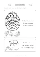 Vorschau - Arbeitsblätter - Lesehäppchen Igel (Klassen 1 und 2) - Seite 1