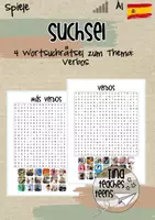 Vorschau - Spiele - Suchsel, Wortsuchrätsel Spanisch Español - Verbos - Deckblatt