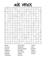 Vorschau - Spiele - Suchsel, Wortsuchrätsel Spanisch Español - Verbos - Seite 3
