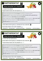 Vorschau - Fördermaterial/Inklusion - Partnerdiktat: Wozu brauchen wir Vitamine? - Seite 1