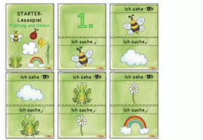 Vorschau - Spiele - Starter-Lesespiel "Frühling und Ostern" - Seite 1