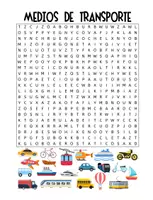 Vorschau - Spiele - Suchsel, Wortsuchrätsel Spanisch Español - Transporte y Ciudad - Seite 3