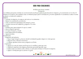 Vista previa - Manualidades / Dibujos para colorear - Manualidad Antifaz de Calma | Imprimible + instrucciones de Relajación y Descanso para Niños (6-12 años) - página 1
