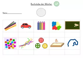Vorschau - Arbeitsblätter - Buchstabenweg Laufzettel zum Abhaken - Seite 1