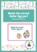 Vista previa - Tarjetas / Manipulativos - Match the correct easter egg part - Portada