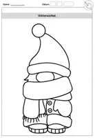 Vorschau - Mal- und Bastelvorlagen - Fensterbilder/ Fensterdekoration: Winterwichtel - Seite 3