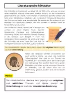 Vorschau - Arbeitsblätter - Mittelalter Literaturepoche Materialpaket: Vertreter, Sprache & Religion - Seite 2