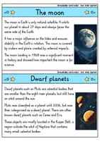 Vorschau - Bildkarten - Knowledge card index - Our solar system | planets | astronomy (English) - Seite 3