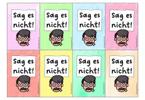 Vorschau - Spiele - Sag es nicht! Wort erraten Deutsch Schule - Seite 1