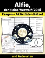 Vorschau - Spiele - Film: "Alfie, der kleine Werwolf (2011)" Fragen + Aktivitäten Rätsel + und Antworten - Deckblatt