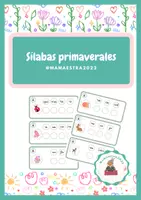 Vista previa - Hojas de trabajo - Sílabas primaverales - Portada