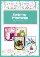 Vista previa - Decoración del aula - Banderines primaverales - Portada
