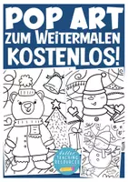 Vorschau - Arbeitsblätter - Kunstprojekt Winter kostenlos Pop Art Kunst - Deckblatt