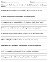 Vorschau - Spiele - Film: "Die Peanuts – Der Film (2015)" Fragen + Aktivitäten Rätsel + und Antworten - Seite 1