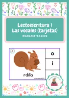 Vista previa - Tarjetas / Manipulativos - Lectoescritura 1 Las vocales - Portada