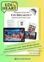 Vorschau - Spiele - Weihnachtlicher EduBreakout zur Wiederholung der Wortarten - Deckblatt