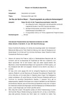 Vorschau - Arbeitsblätter - Klausur Mauerbau: Pressekonferenz Ulbricht (Quelleninterpretation, inkl. Erwartungshorizont) - Deckblatt