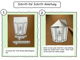 Vorschau - Mal- und Bastelvorlagen - Winterliche Bastelvorlage und Anleitung - Seite 1