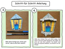 Vorschau - Mal- und Bastelvorlagen - Winterliche Bastelvorlage und Anleitung - Seite 2