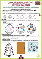 Vista previa - Manualidades / Dibujos para colorear - Inglés: Christmas Chemistry Bilingual Craft Project Learn + Decorate - página 2