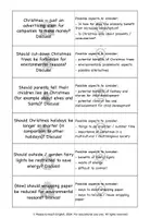 Vorschau - Arbeitsblätter - Discussion prompts: Christmas edition - Seite 1