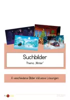 Vorschau - Anderer Materialtyp - Suchbilder "Finde die Unterschiede" zum Thema Winter - Deckblatt